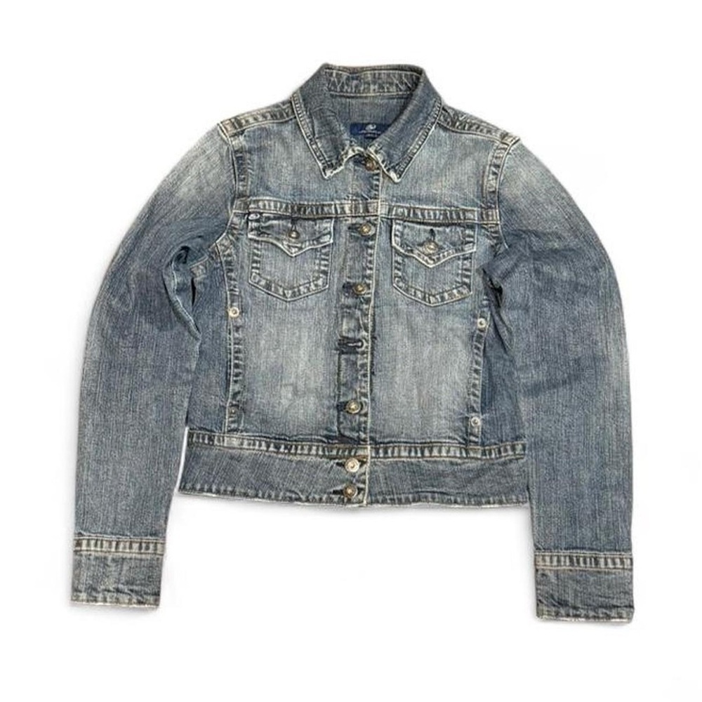Y2K Warehouse One Faded Western Cropped Denim Jacket